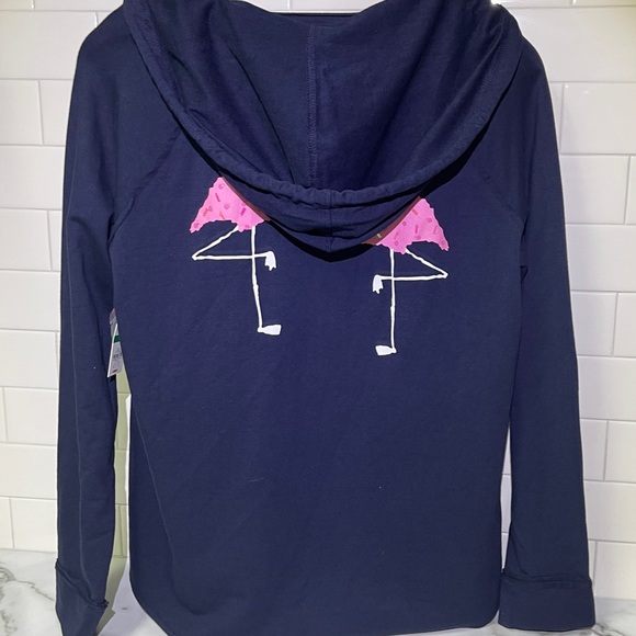 Crown and Ivy Womens Flamingo Sequined Pullover - Picture 3 of 4